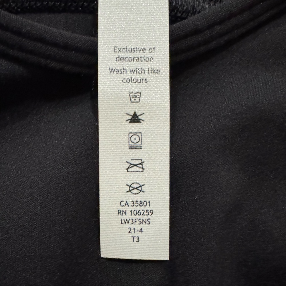 Lululemon Nulu Relaxed Fit Yoga Long Sleeve Black BLK Size 6 - Picture 4 of 6